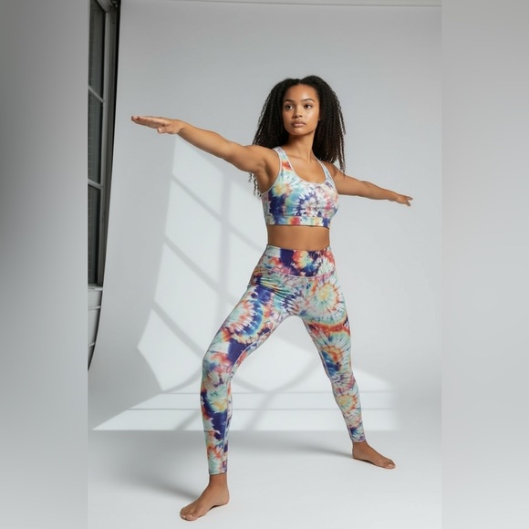 SHEIN Multicolor Tie-Dye 2 pc Set XL - Picture 2 of 5